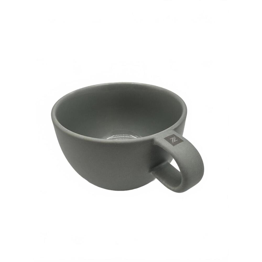 Nespresso Cappuccino Cup Matte Grey Coffee Mug Modern Minimalist 8 oz D2249